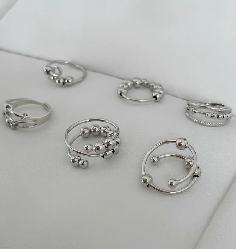 Silver balls 6ring set