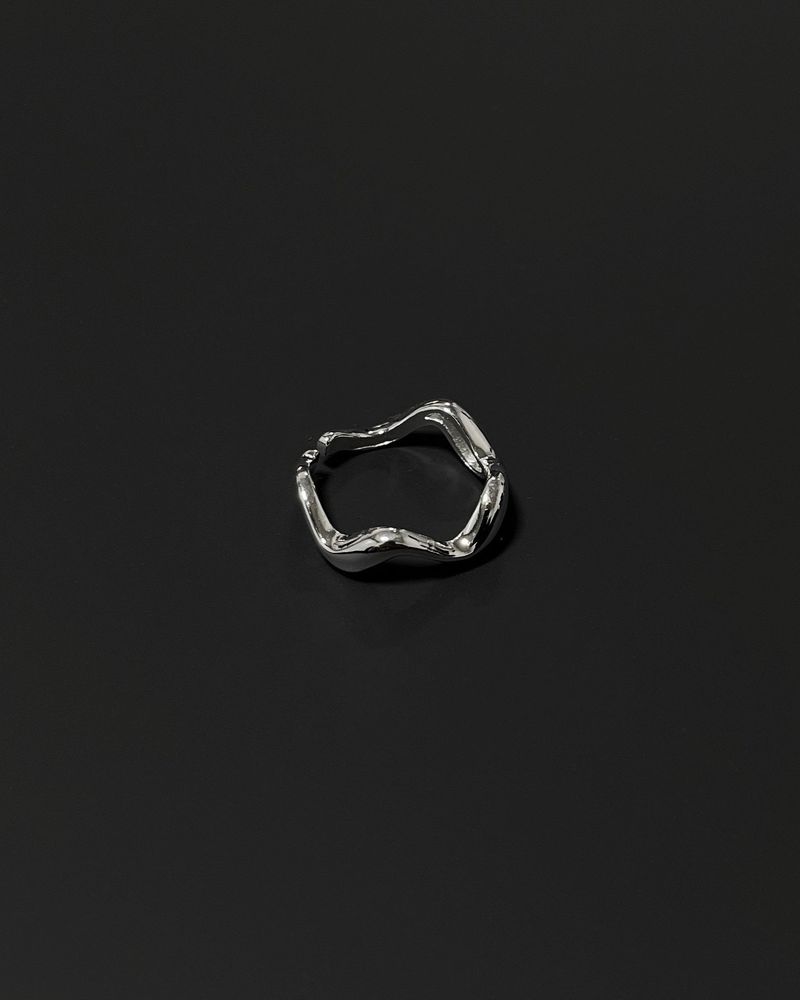 silver wave ring (925silver)