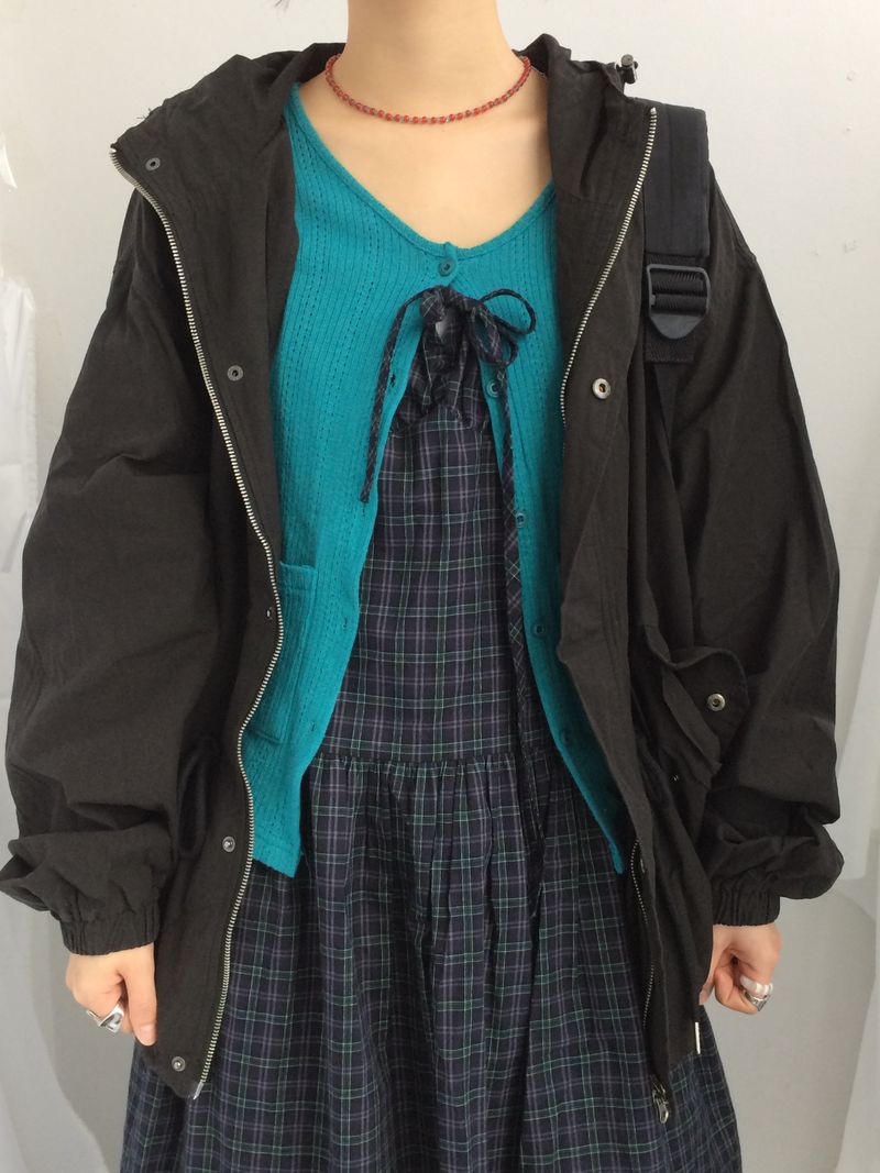 Vintage Mori Checkered Dress