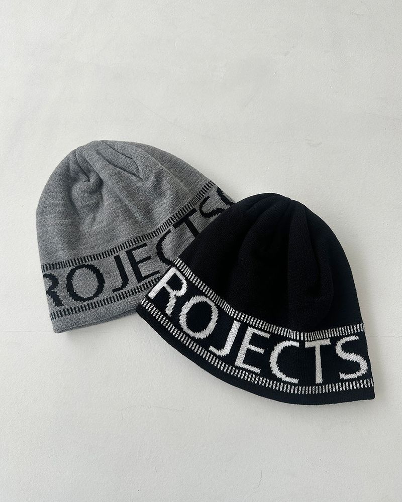 [UNISEX] Wave lettering beanie