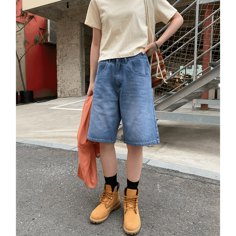 mirinaero(ミリネロ)の「Forton Mermuda Denim Pants(Pants)」