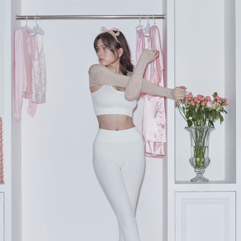 SOFT CREAM LETTERING BOLERO - BROWN