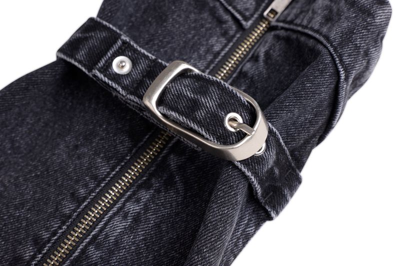 DENIM LEG WARMER (BLACK)