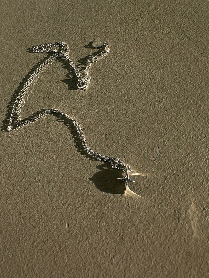 [925silver] Mini sparkle necklace
