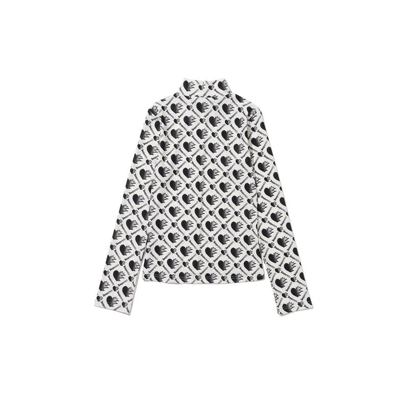 Crying Heart Jersey Top (Off-White)