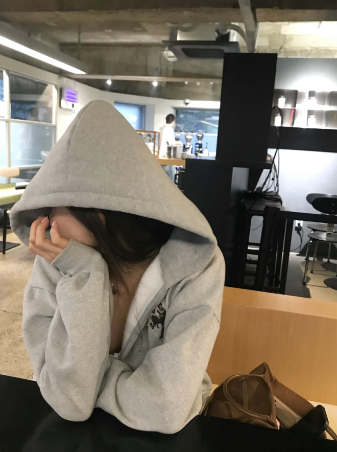 connect patch napping mens hoodie zip