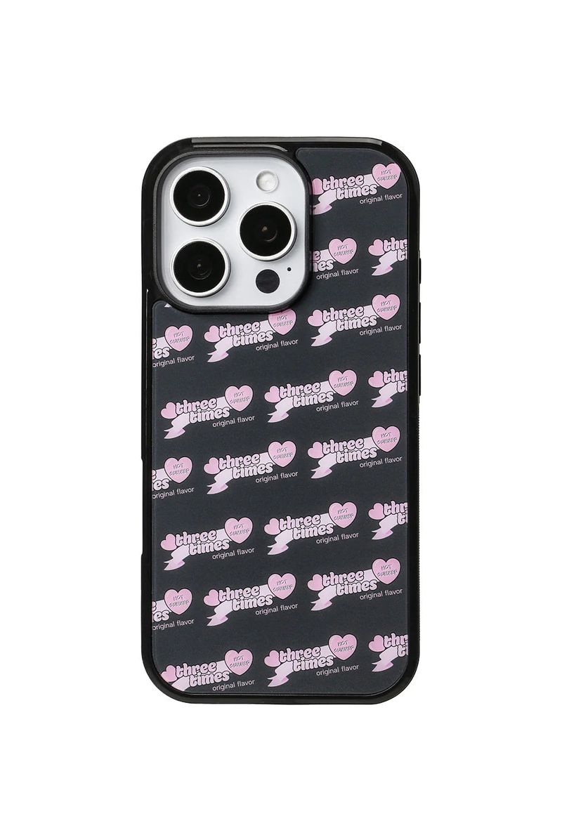 threetimes(スリータイムズ)の「【即日発送】Bubblegum iphone case - charcoal(Smartphone Accessories)」