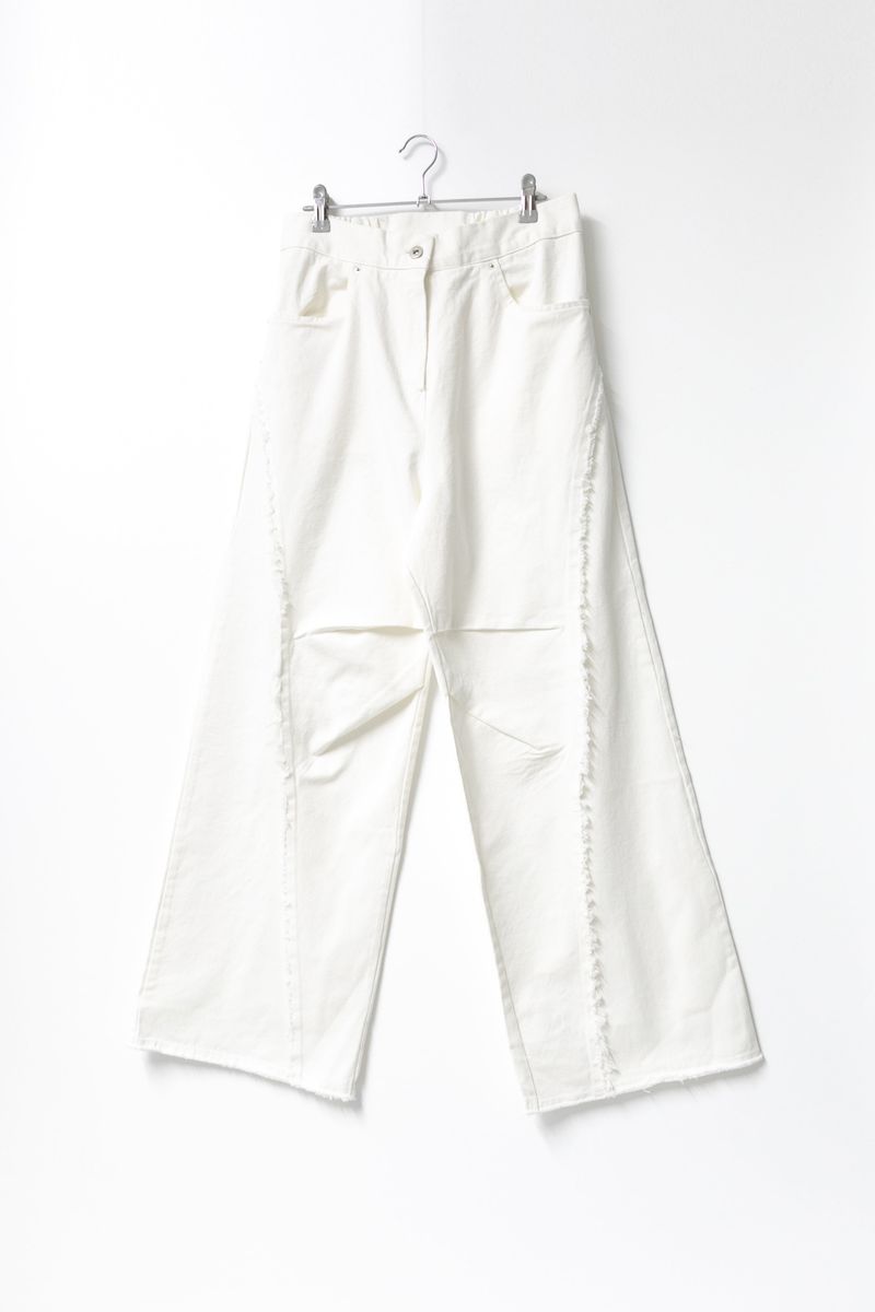 rough fringe wide pants(3colors)