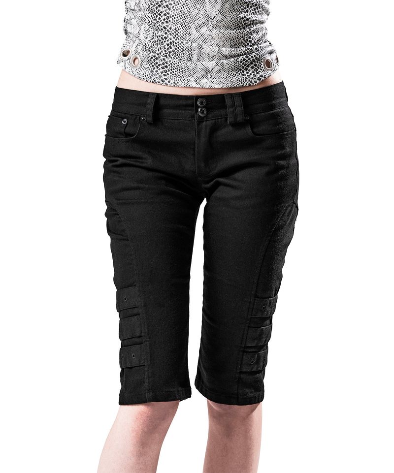 LOW-RISE CURVED PANEL CAPRIS BLACK