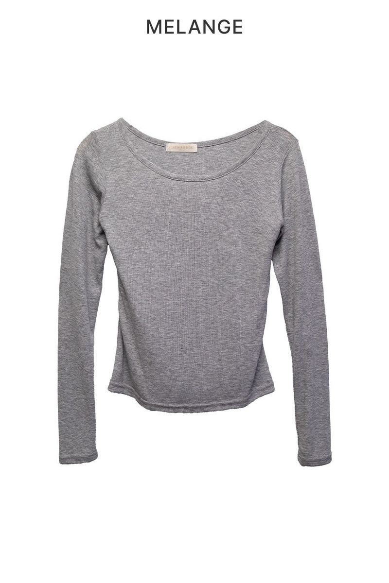 Duo U-Neck Long Sleeve T-Shirt