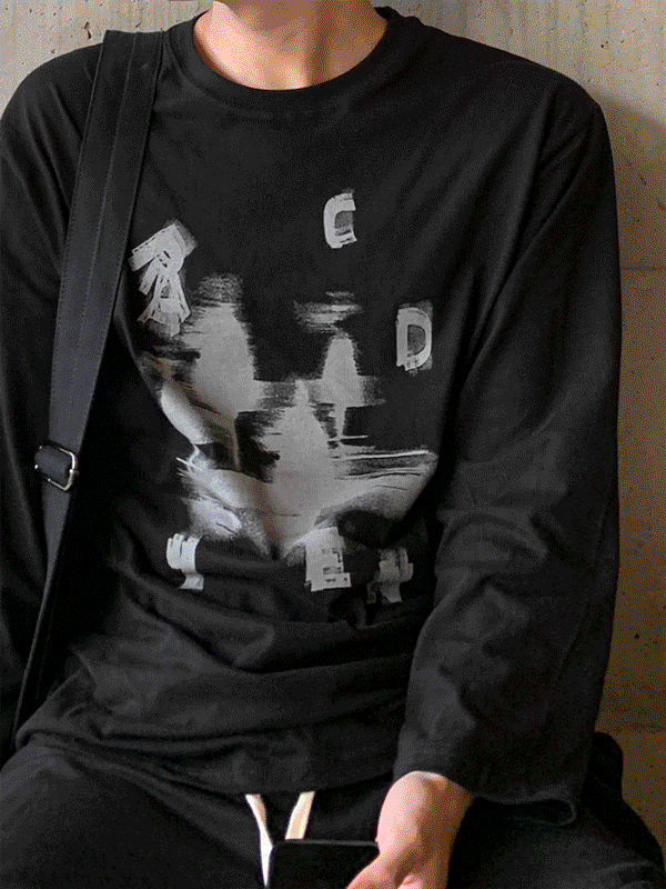 WHAT A LOOK（ワット ア ルック）の「Shadow printing long sleeve（Tops）」
