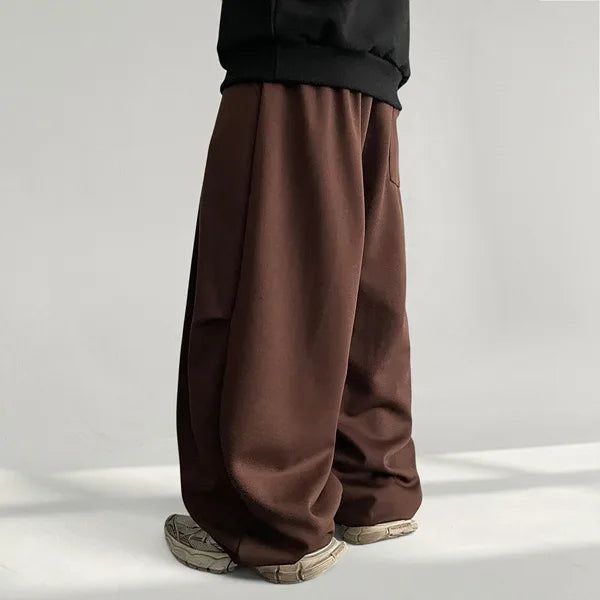 Biths Knee Pintuck Curved Wide Training Pants (3 colors)