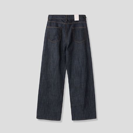 Friendly Pintuck Trucker Denim Jacket Pants Set