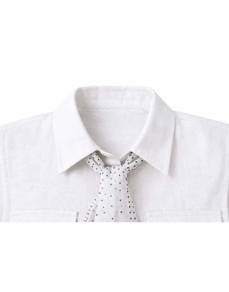 Celine Dot Scarf Linen Sleeveless Blouse Beige