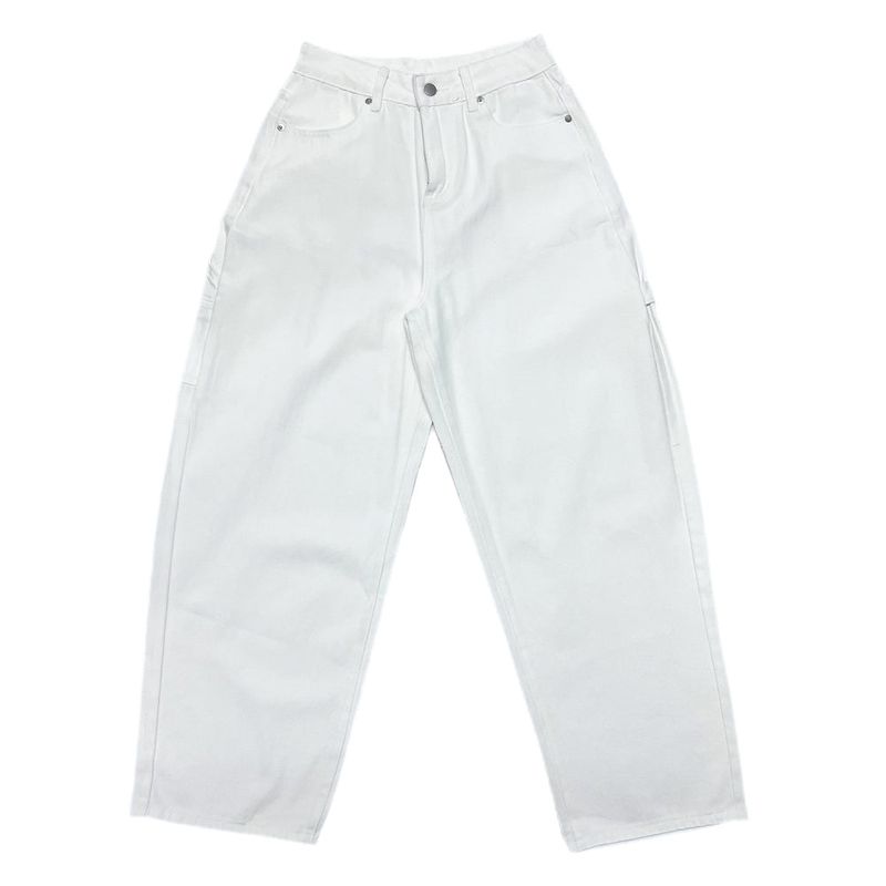 Luri Back Heart Pocket Carpenter Wide Pants 