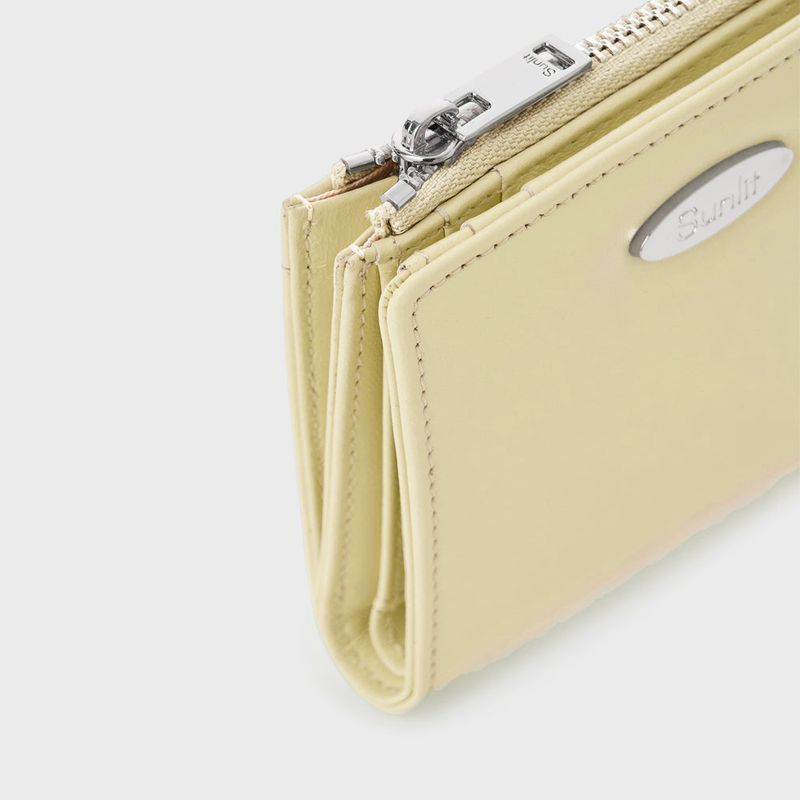 Sunlit Zipper Wallet (Butter)