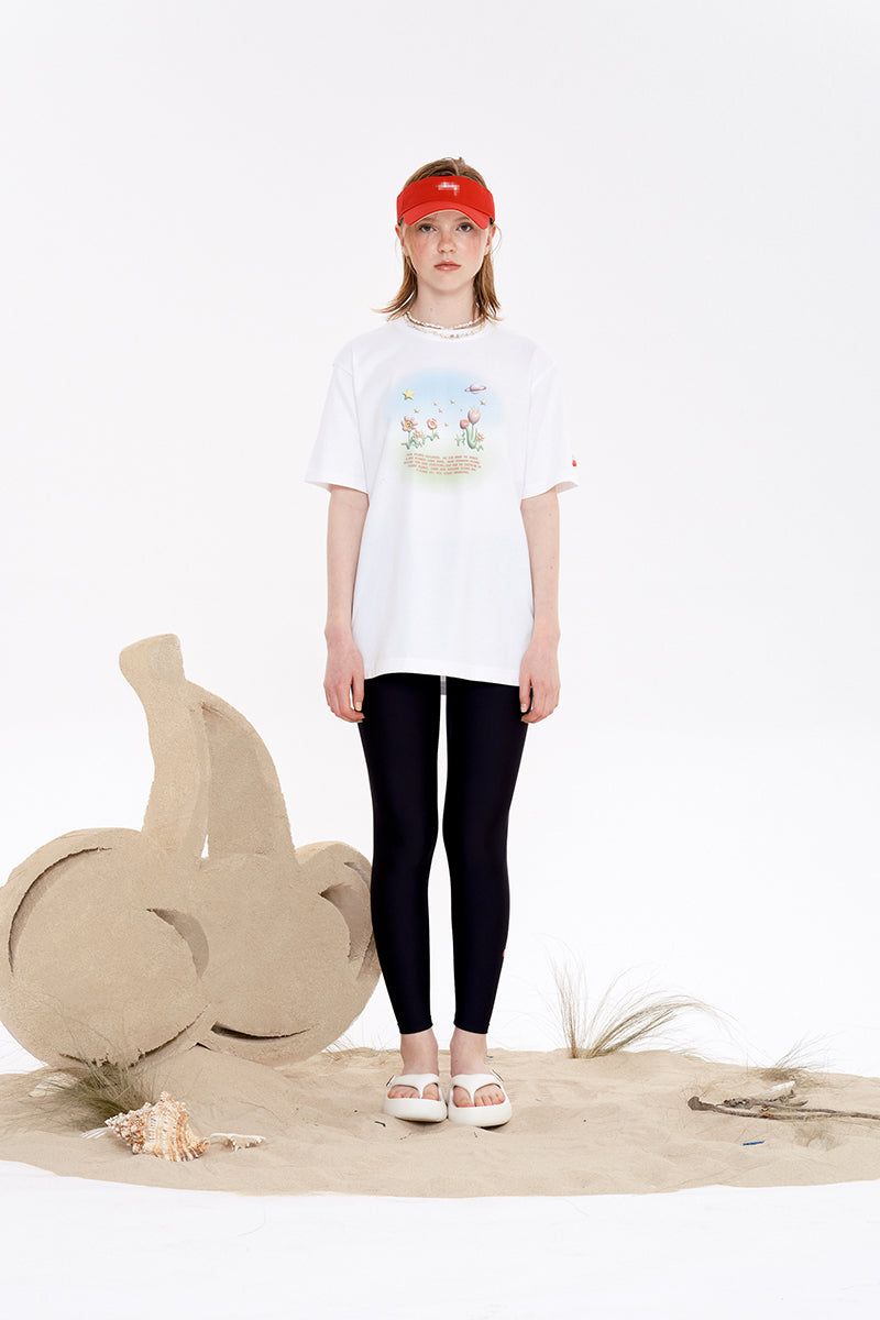 SMALL CHERRY WATER LEGGINGS [BLACK]