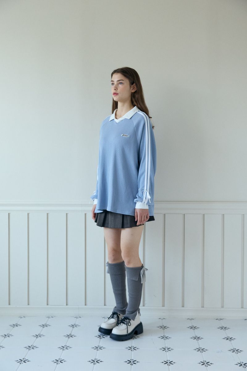 TRACK RIBBON TOP (3 COLORS)