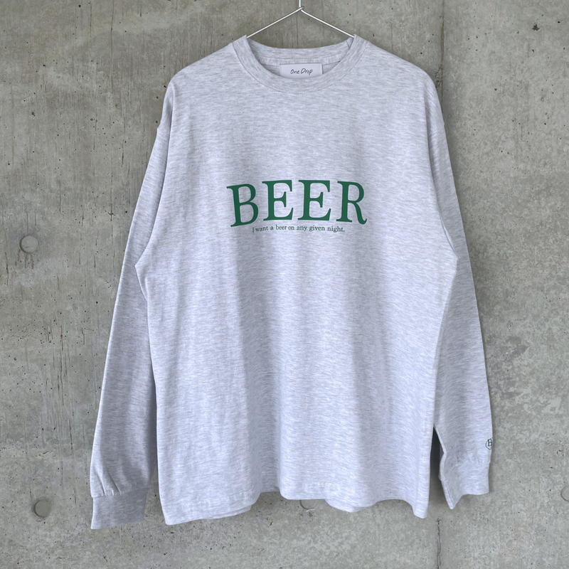 OneDrop BEER LOGO Long T shirt