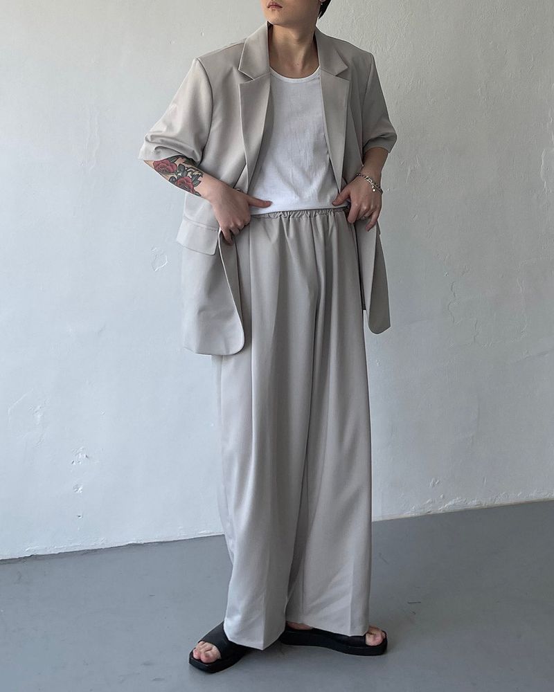 OW Two Button Short-Sleeved Jacket (Set - Up