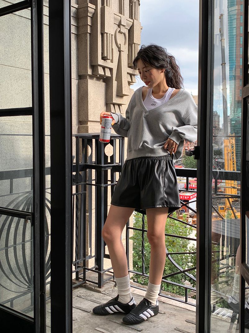 [MADE] Le Elle Leather Shorts