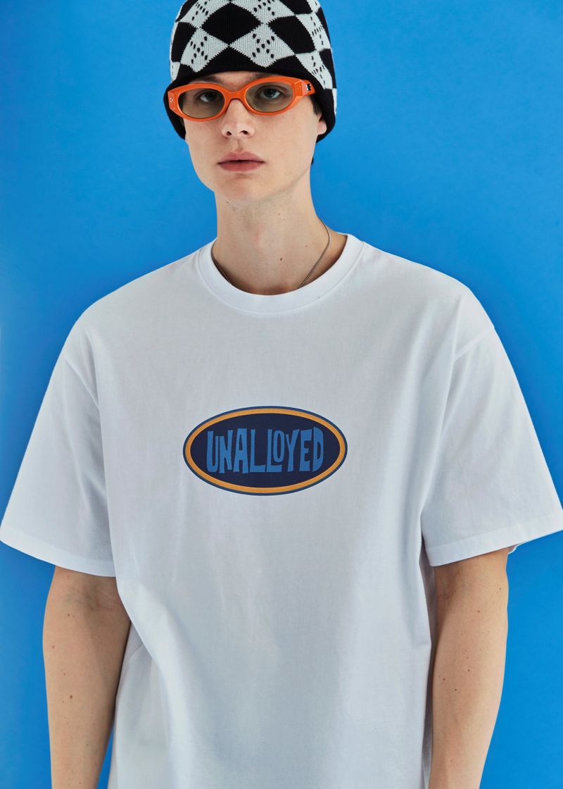 OVAL LOGO T SHIRT / WHITE