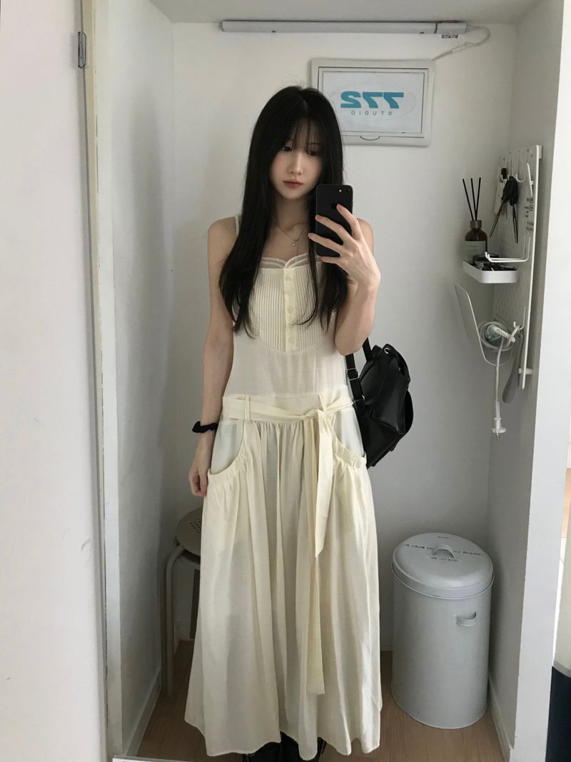 Kitten（キッテン）の「Pintuck Long Dress (2 colors)（Dresses）」