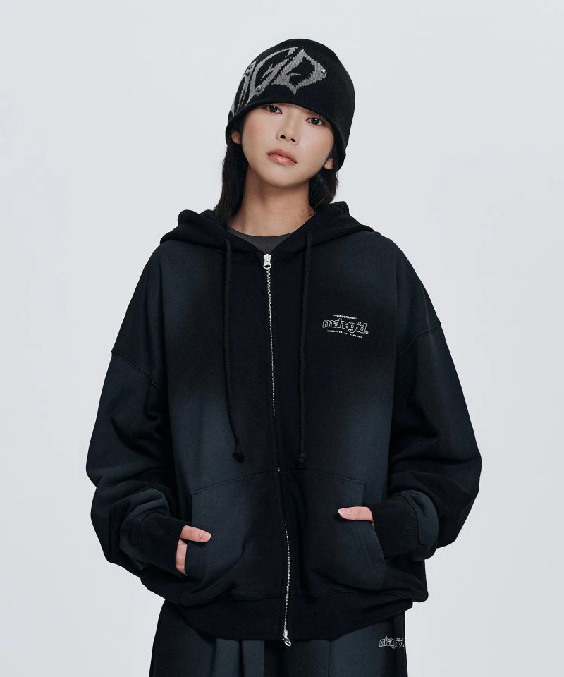 mahagrid（マハグリッド）の「トライバル MGD スタッド ニット ビーニー ブラック（帽子）」