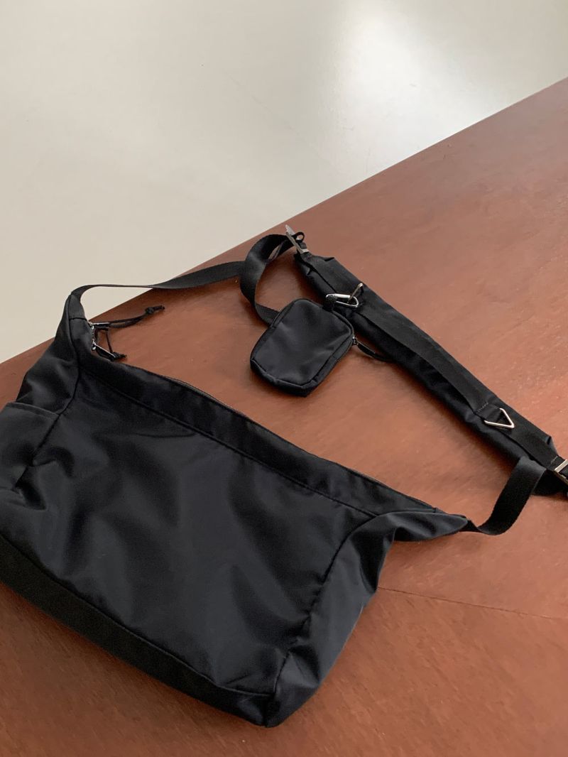 lemenne(ルメンヌ)の「LMN Double Try Medium Crossbag (black)(Bags)」