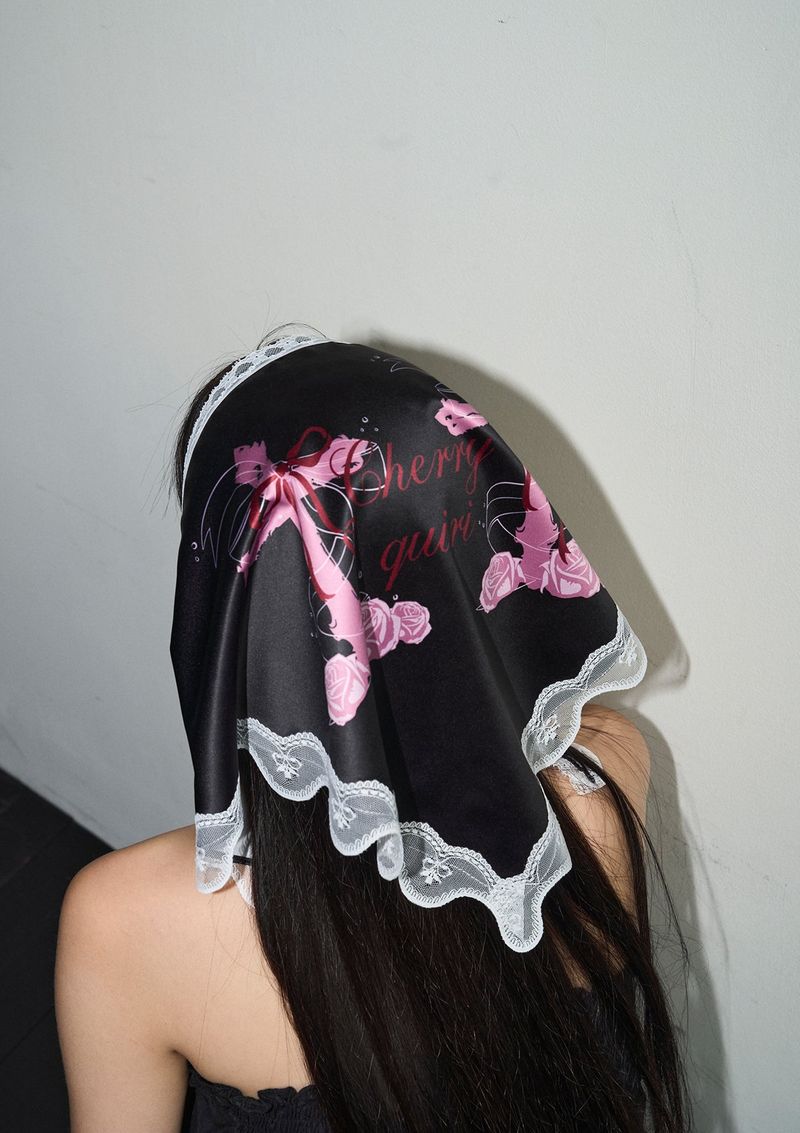CHERRYQUIRI(チェリーキュリー)の「lace multi scarf - black(Fashion Accessories)」
