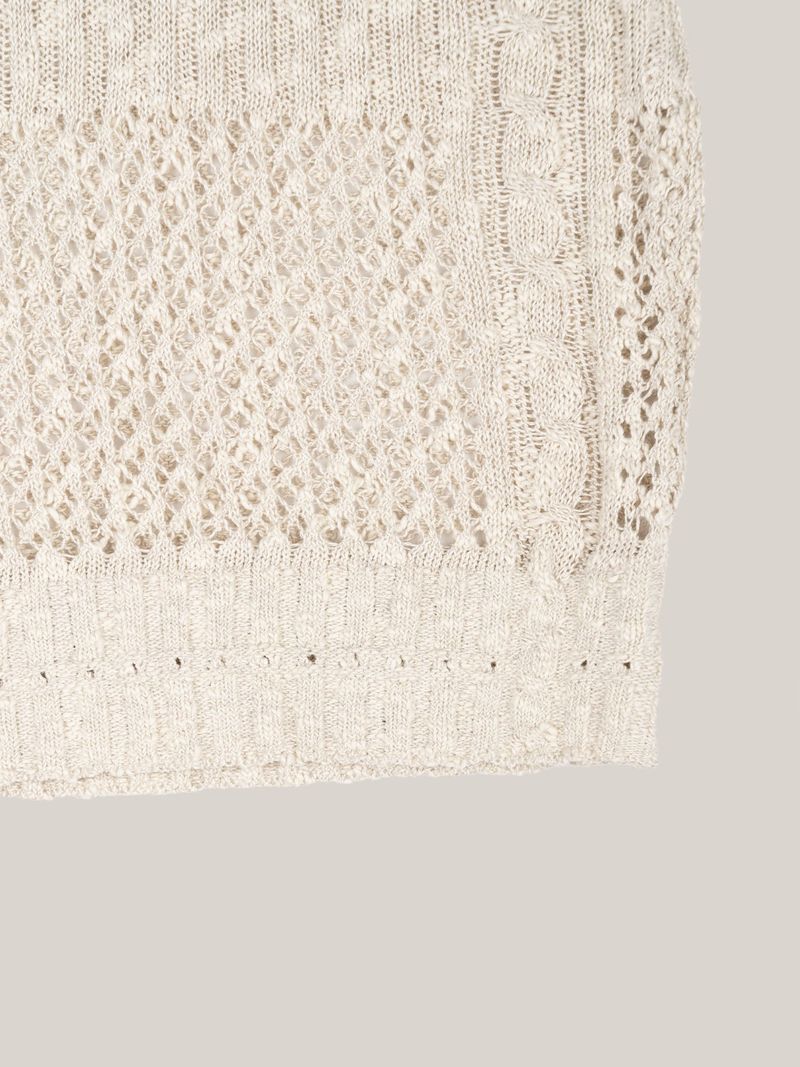 CROCHET PULL OVER [ OAT ]