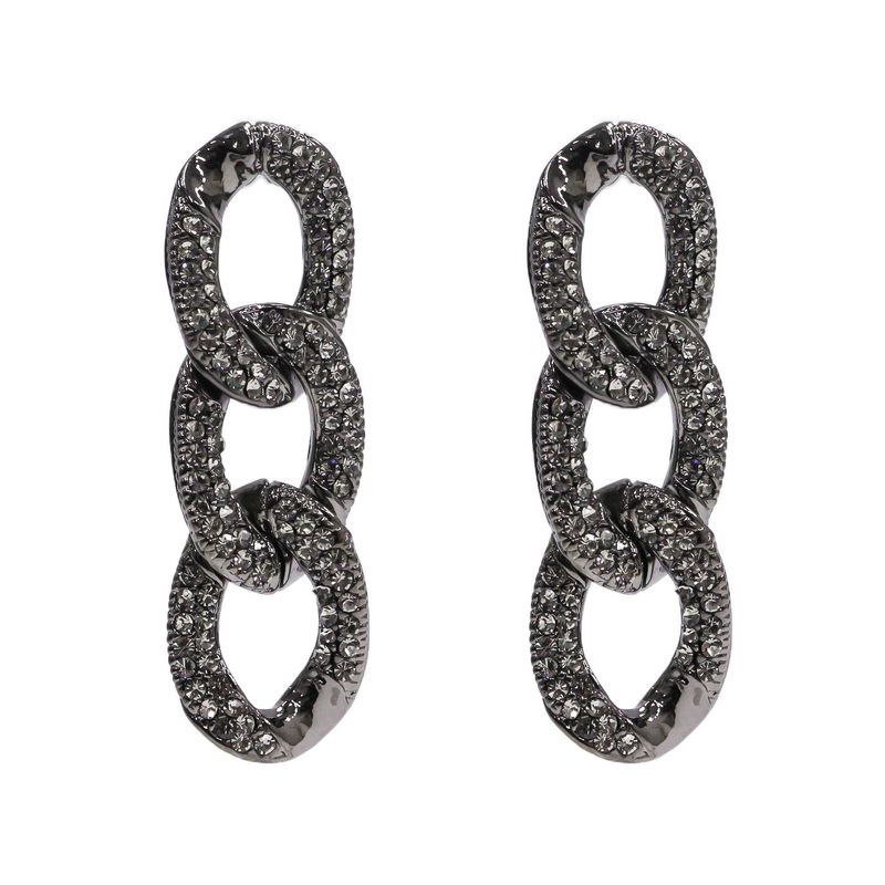 [BLACKLABELl]PONDEL cubic chain earring