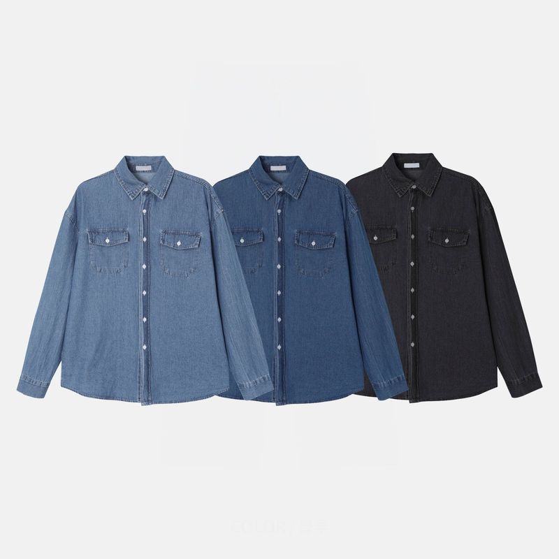 LMN Frick Two-Pocket Bio Denim Shirt (3 colors)