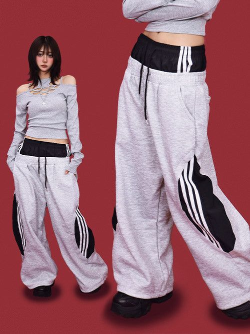 KUO（クーオ）の「layer sagging trek wide pants (2color)（Pants）」
