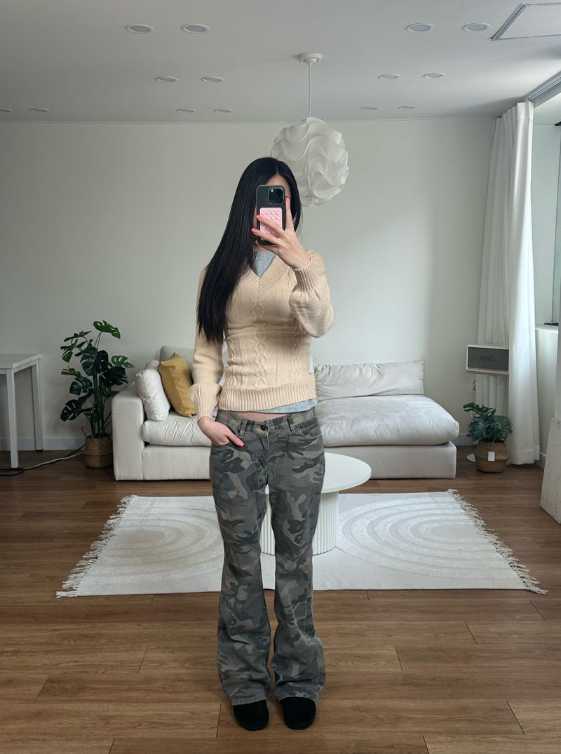 camo boots cut pants