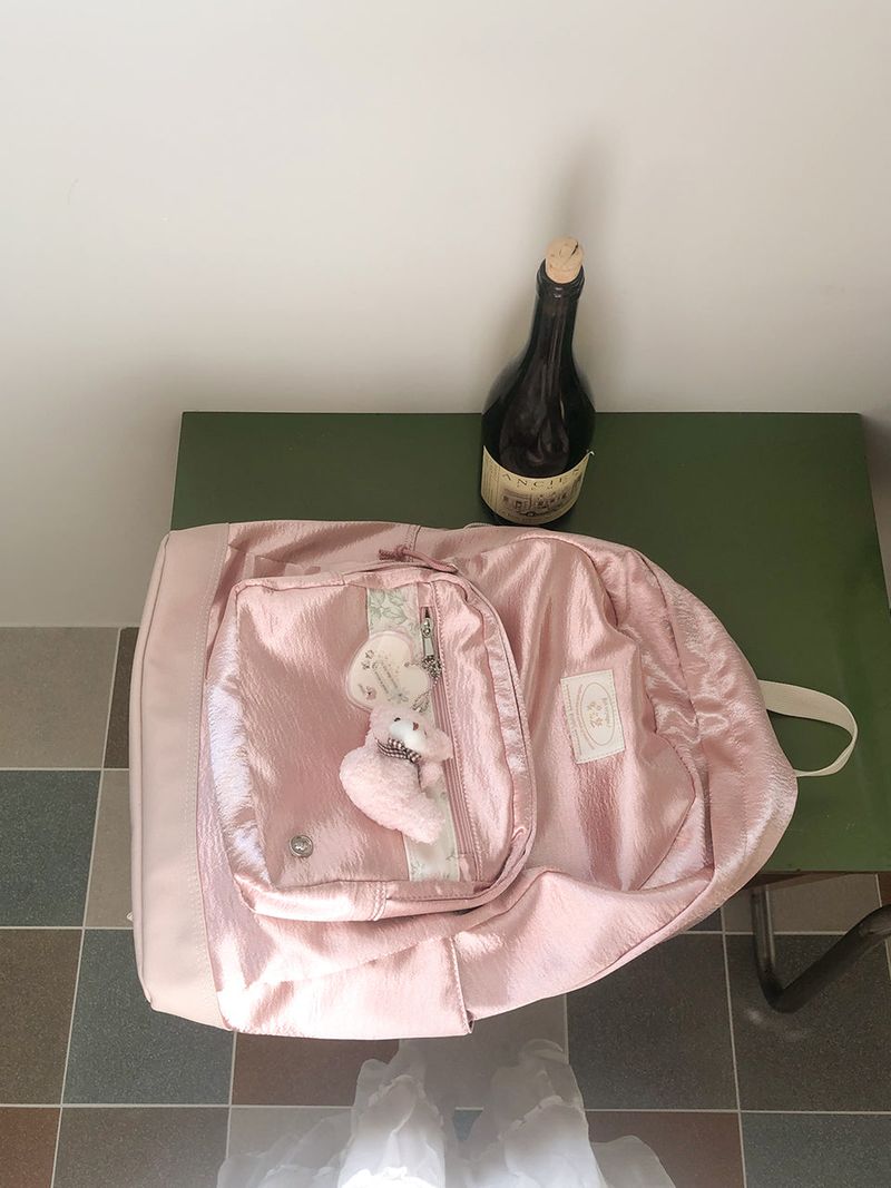 Bon voyage backpack_satin pink