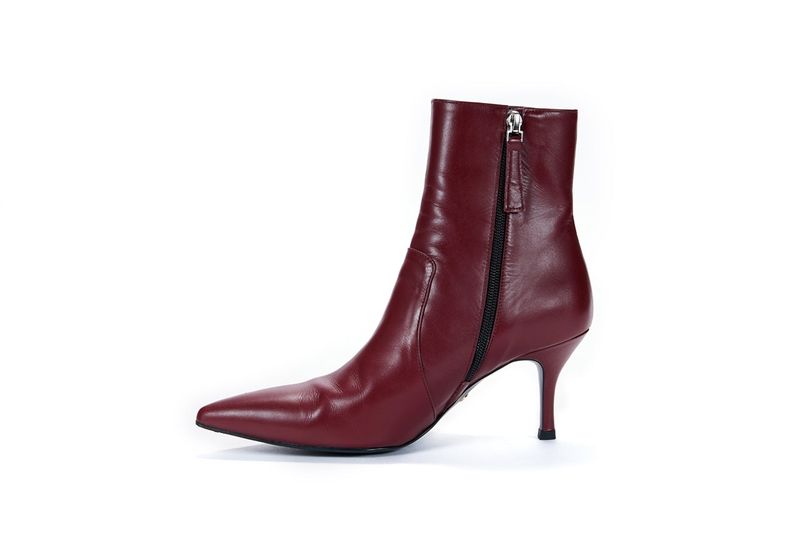 Socks Boots_Burgundy