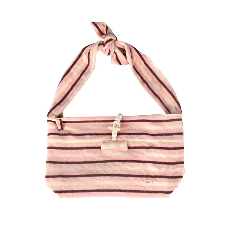 Stripe sling bag_pink