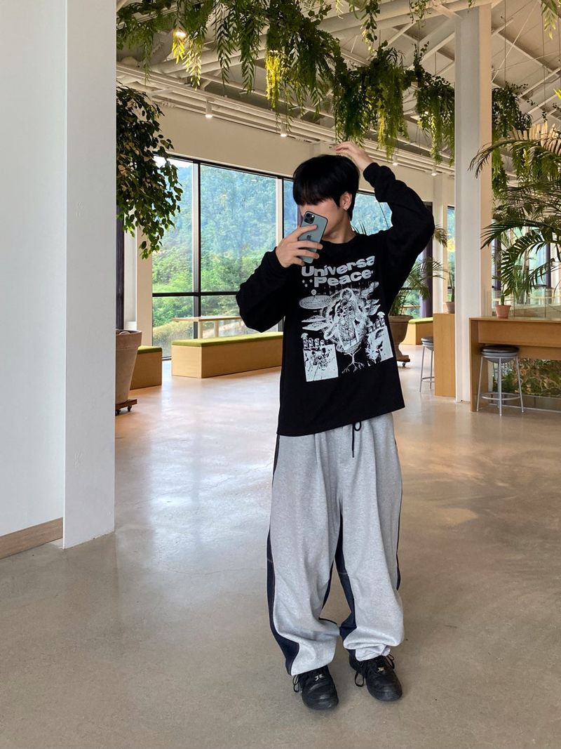 Color Sweat Denim Stitch Balloon 2C