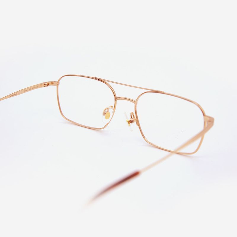 Knouun Square Combi Two-Bridge Glasses ASCENT GD