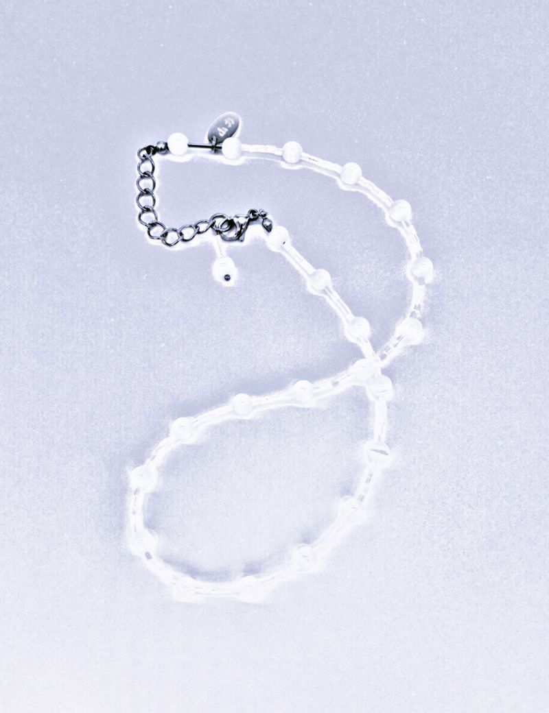 catseye necklace (white)