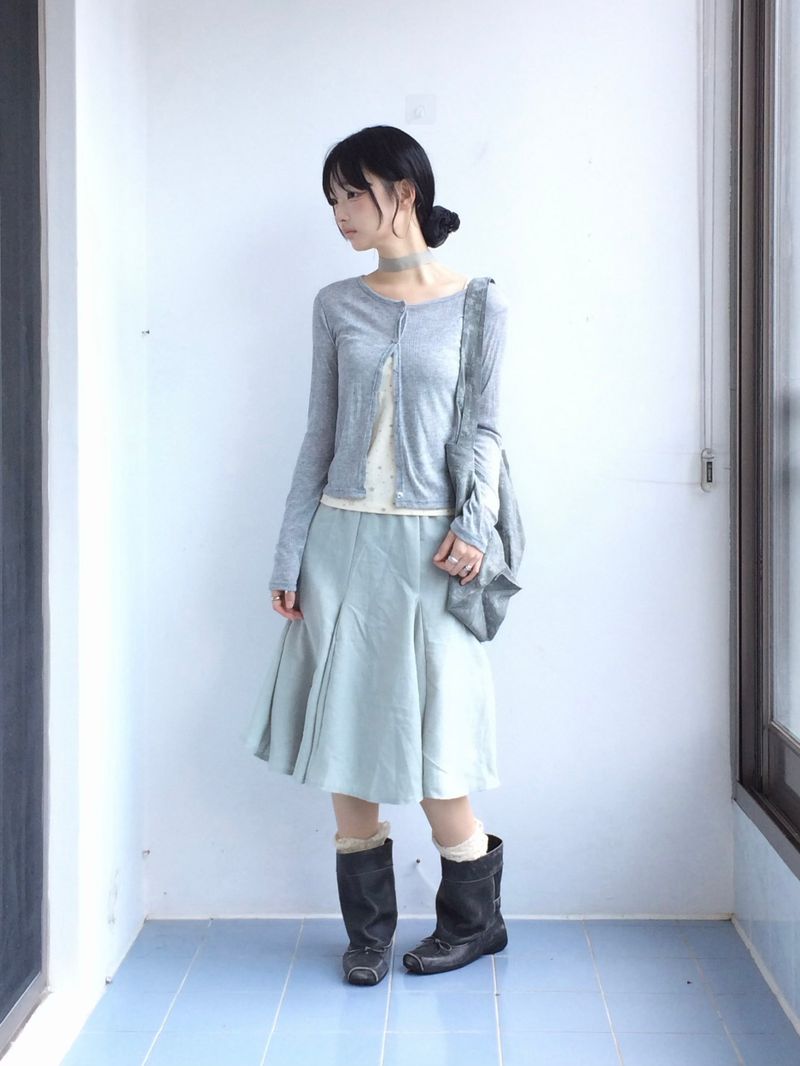 soft garden flare skirt