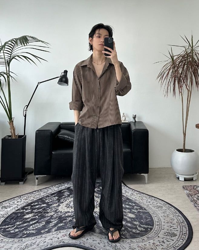 Meden Striped Cotton Shirt