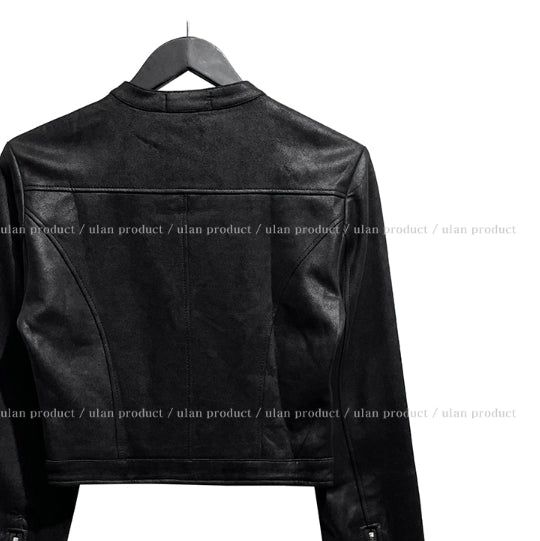 Saika Suede Cropped Rider Jacket