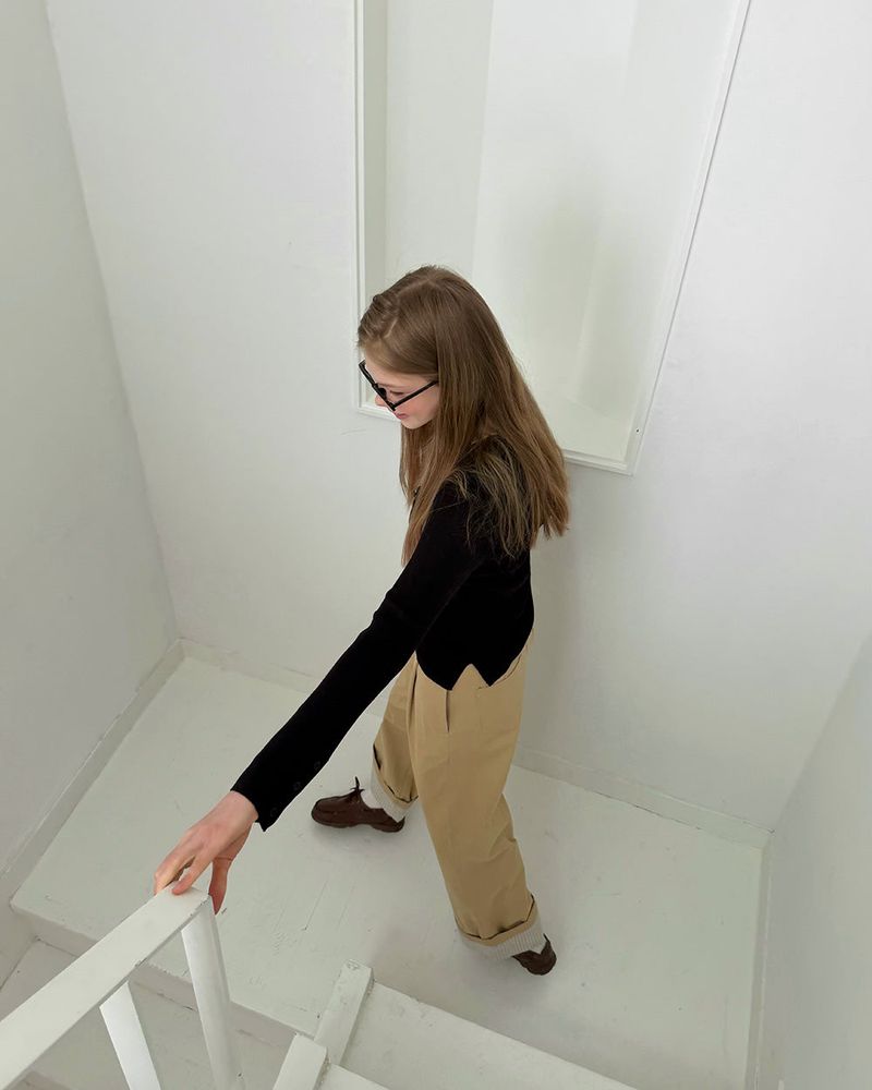 [ORIGINAL] Maple Stripe Roll-up Chino Pants