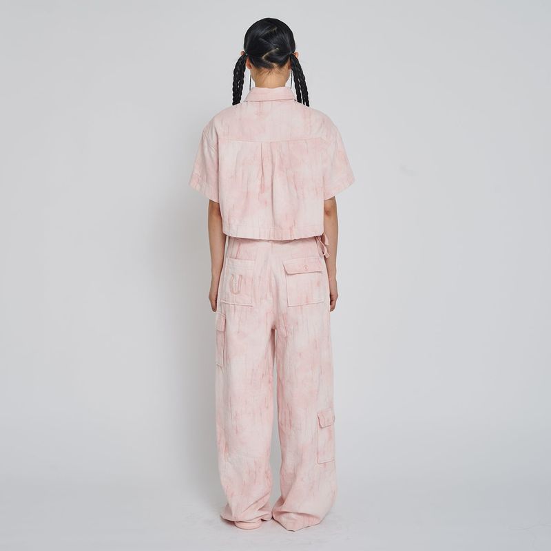 PIO JACQUARD WIDE PANTS_PINK