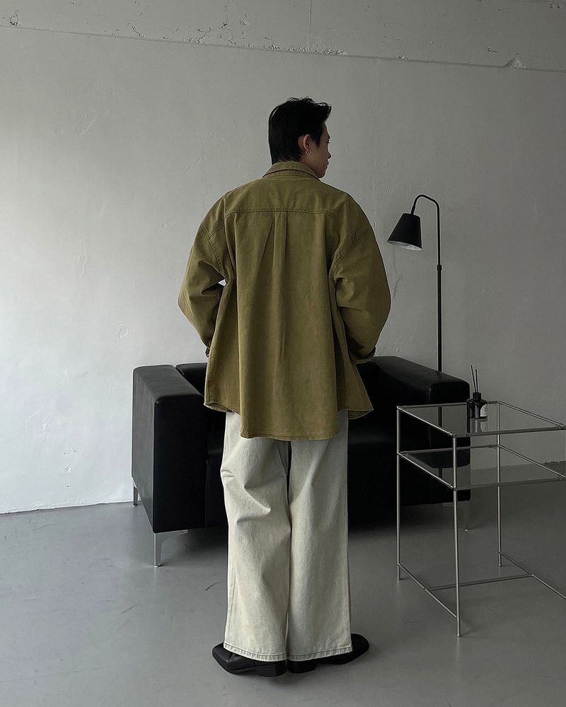 MONTH Salt Kiwi Denim Shirt Jacket