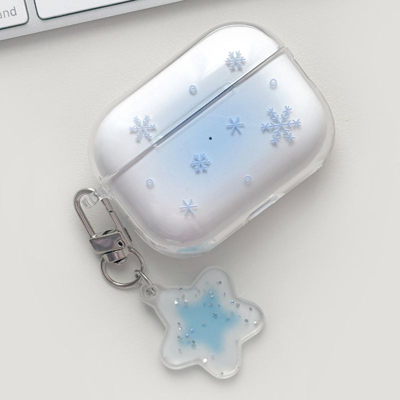 [AirPods] Winter Snow hard case (Blue)(only case)