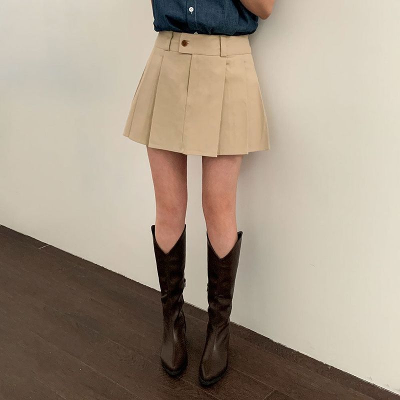 Pleated Mini Skort