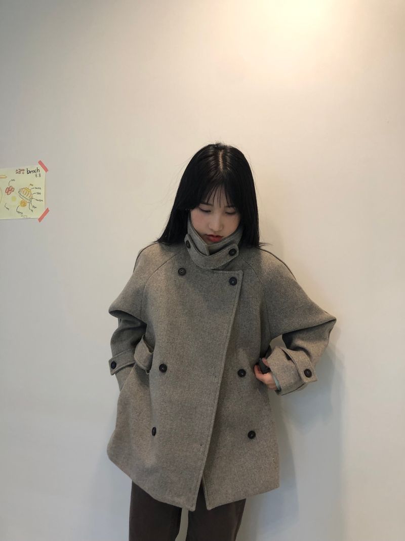 Zelda double pea coat